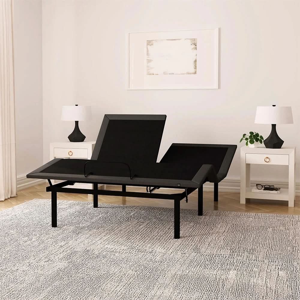 Edge 7010 Hybrid Split Head Mattress and Adjustable Base Sleep Package with Dual Control, Sheets, Protector & Pillows