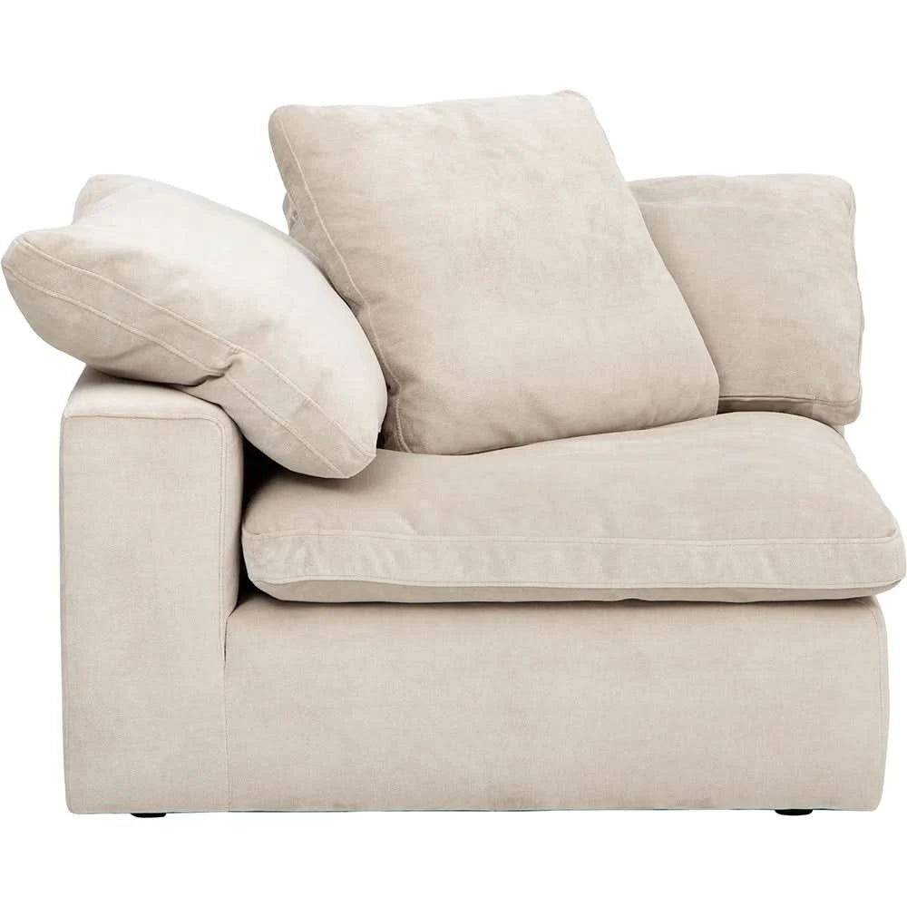 Romo Linen Modular Sectional 5 or 6-Piece with Featherdown Cushions and Reversible Seating
