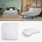 Serene Day Pillowtop Mattress and Adjustable Base Sleep Package with Protector & Pillows
