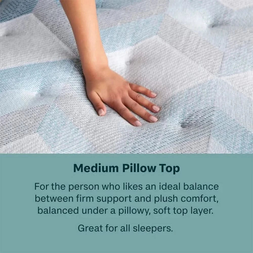 Serene Day Pillowtop Mattress and Adjustable Base Sleep Package with Protector & Pillows