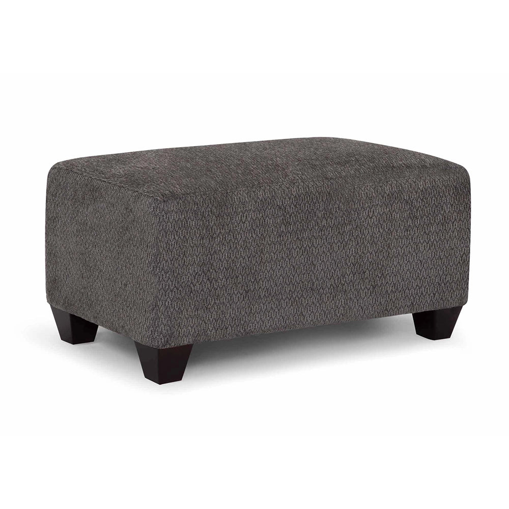 Shasta Charcoal Oversized Cocktail Ottoman