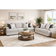 Stella Pepper Living Room Sofa and Loveseat Set with Oversized Comfort