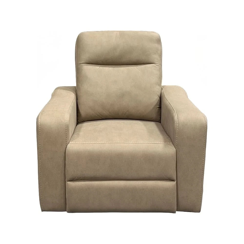 Sting Beige Manual Recliner with Plush Cushioning