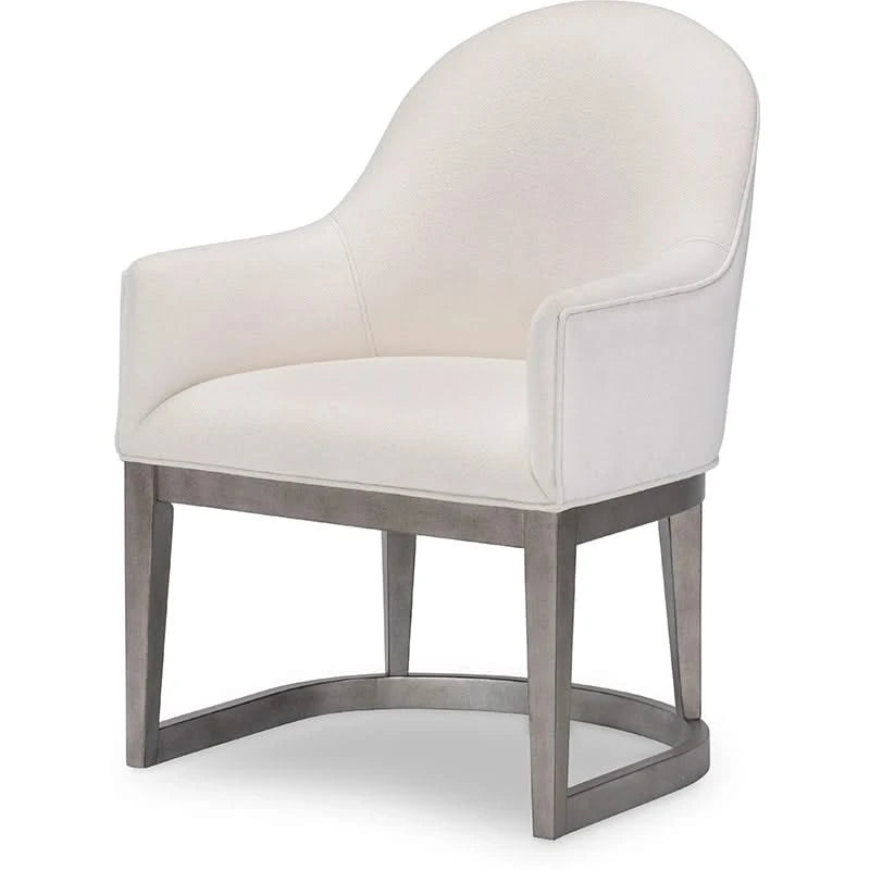 Terra Luna Gray Contemporary 7 Piece Dining Set with 98 Inch Extendable Table and Upholstered Chairs