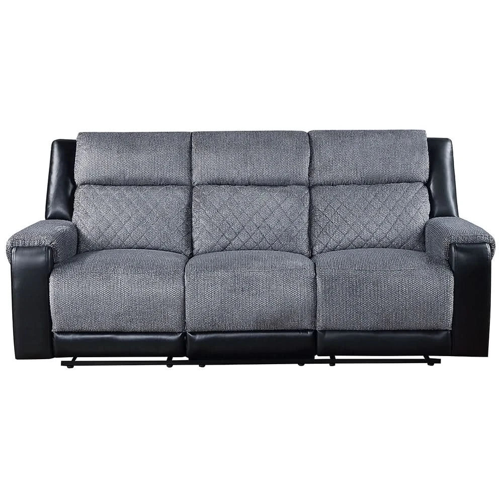 Tyler Dark Grey Power Sofa and Loveseat Set with LED Lighting and Immersive Sound Speakers