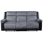 Tyler Dark Grey Power Reclining Sofa with LED Lighting and Immersive Sound Speakers