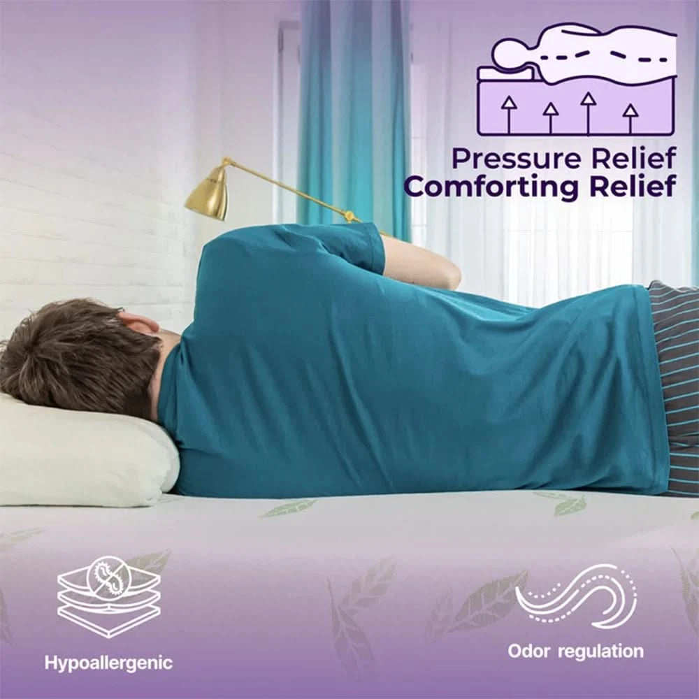 ZZZOOM Green Tea Memory Foam Mattress Medium Feel with Cooling Comfort & Pressure Relief